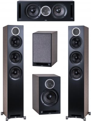 elac Debut Reference 5.0 Speakers pack – walnut