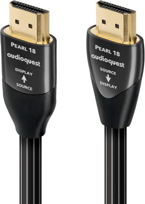 audioquest  Pearl 18  Long-Length High Speed 18Gbps HDMI 2.0b Cable – 10 meter