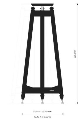 solidsteel SS7 Loudspeaker Stands – BLACK