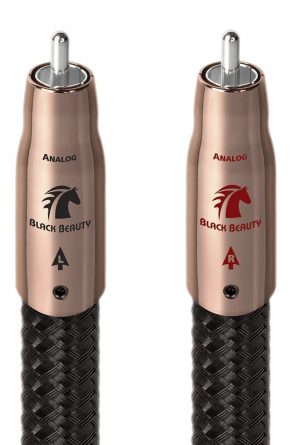 audioquest  Black Beauty RCA > RCA  Audio Interconnect Cable – 1.5 meter